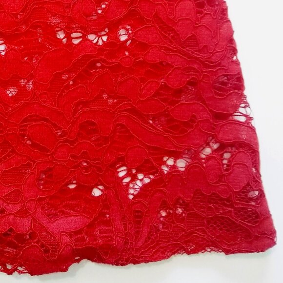 LULUS ENDLESSLY INFATUATED RED LACE MIDI DRESS - Picture 10 of 14